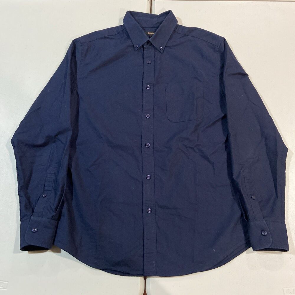 Quince Black Collared Long Sleeve Button Up Shirt LINEN Medium European Flax